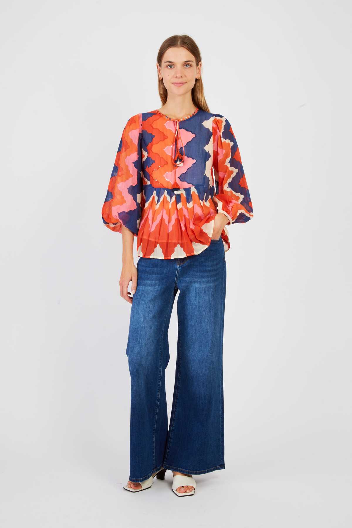 derhy Blouse imprimée maches longues LANZAROTE