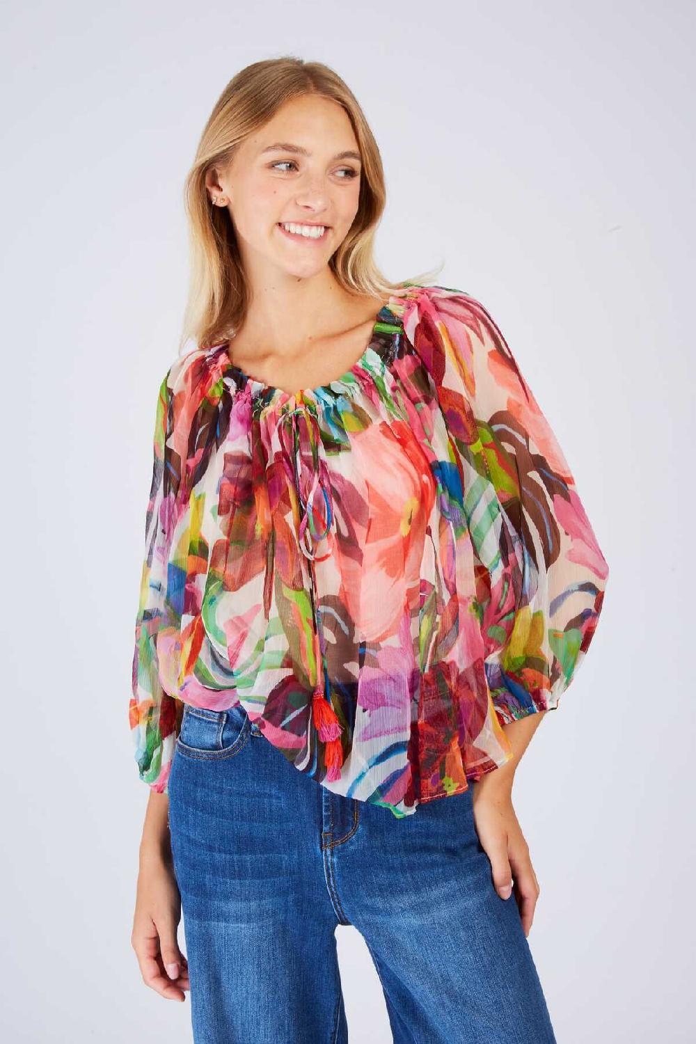 Derhy Blouse Imprimée Manches Longues LAMIA