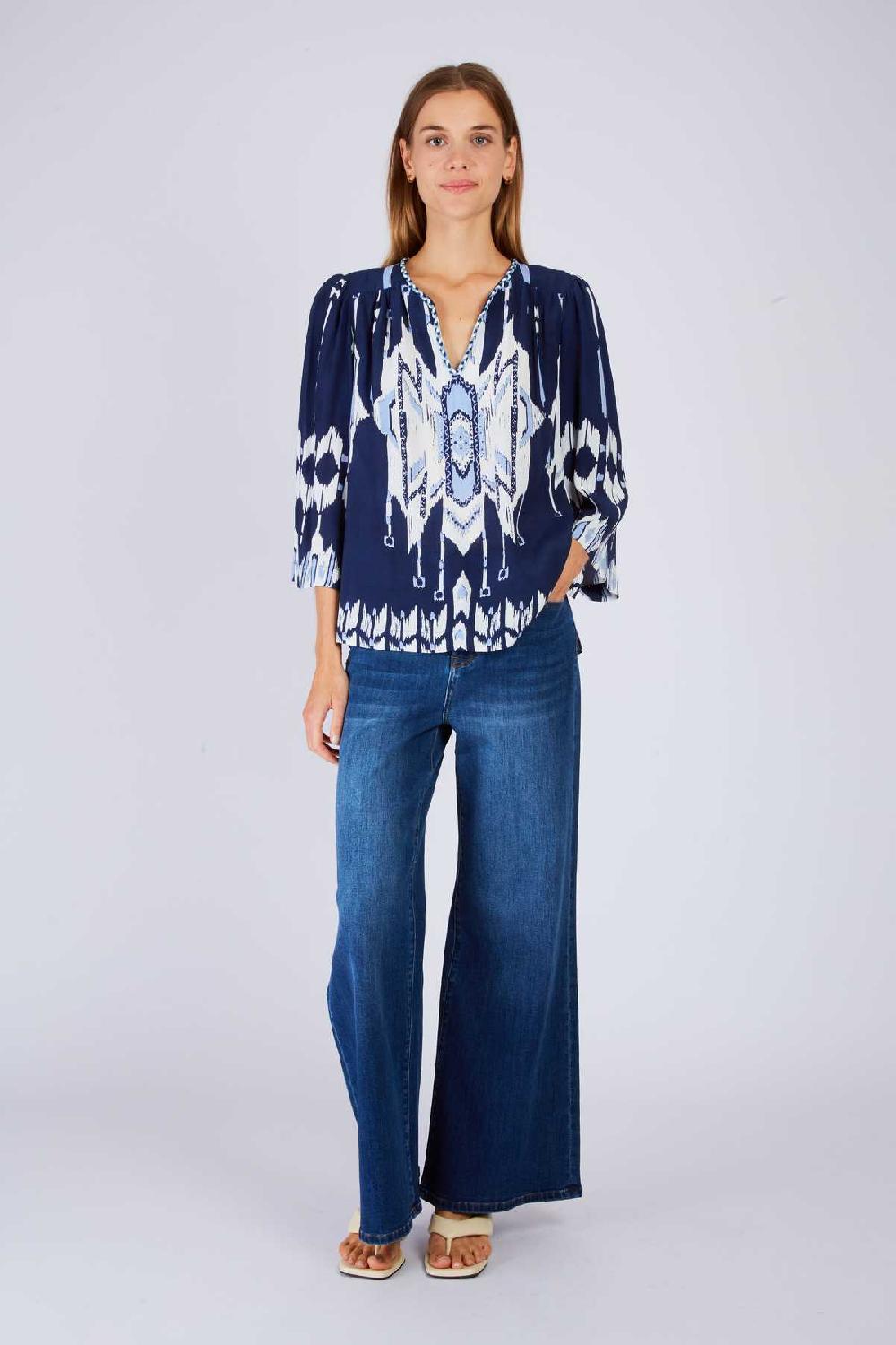 derhy Blouse imprimée manches longues LUCIANA