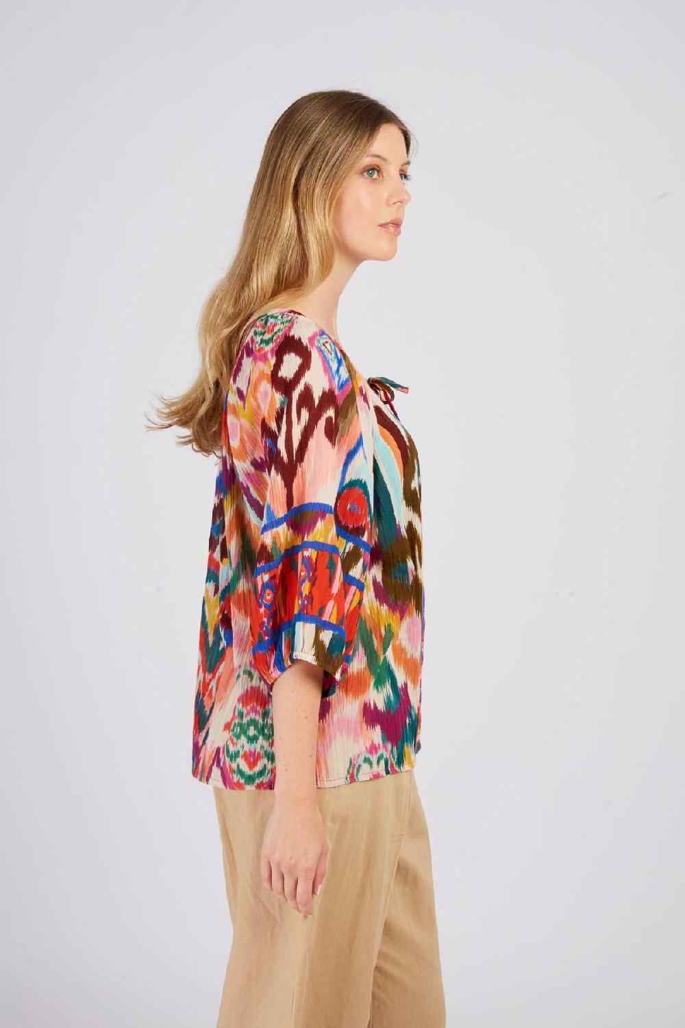 Derhy Blouse Manches 3/4 Imprimée LAMBADA