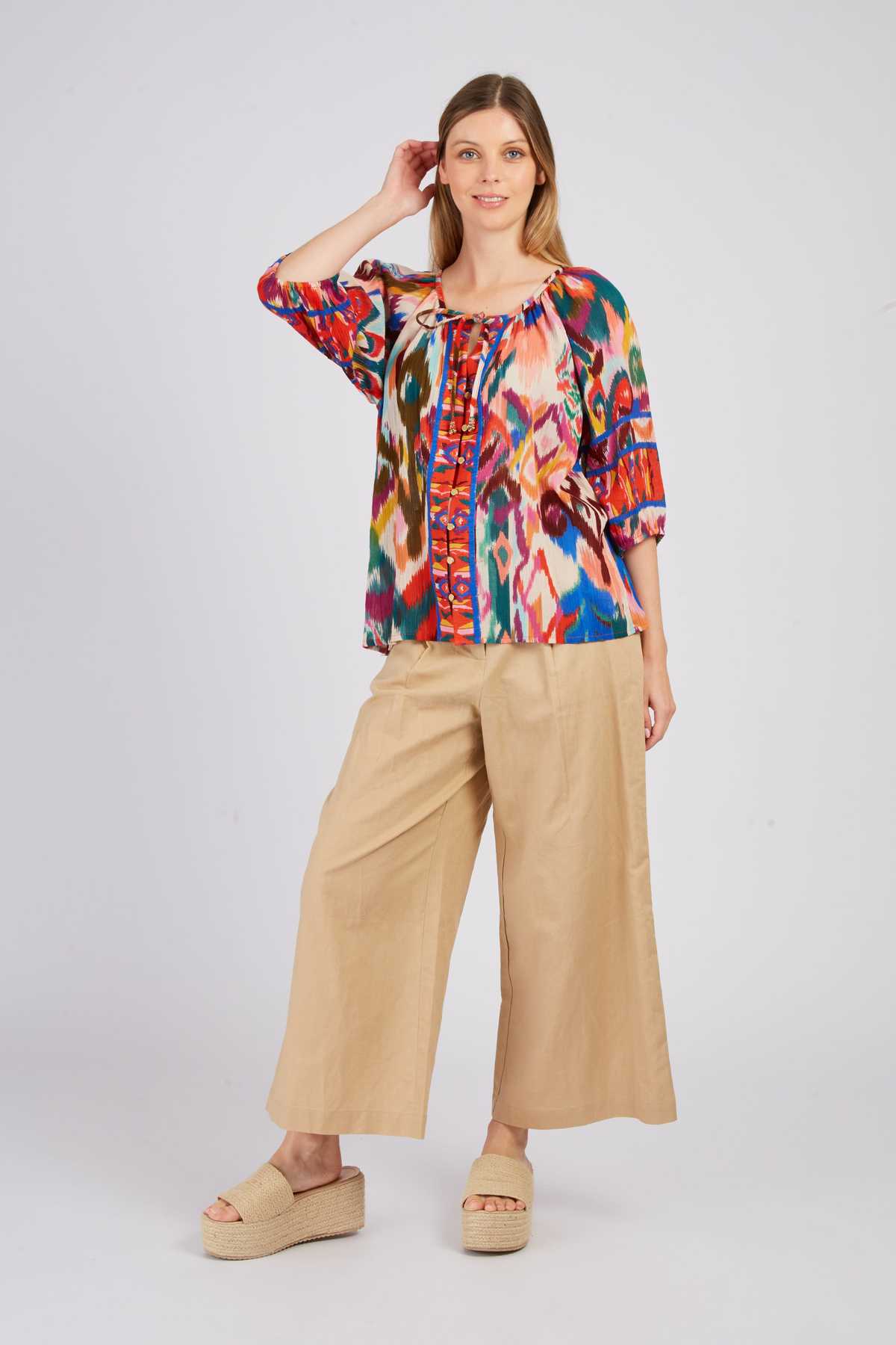 derhy Blouse manches 3/4 imprimée LAMBADA