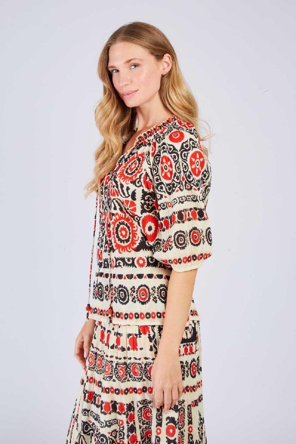 Derhy Blouse Manches 3/4 Imprimée LOURINE