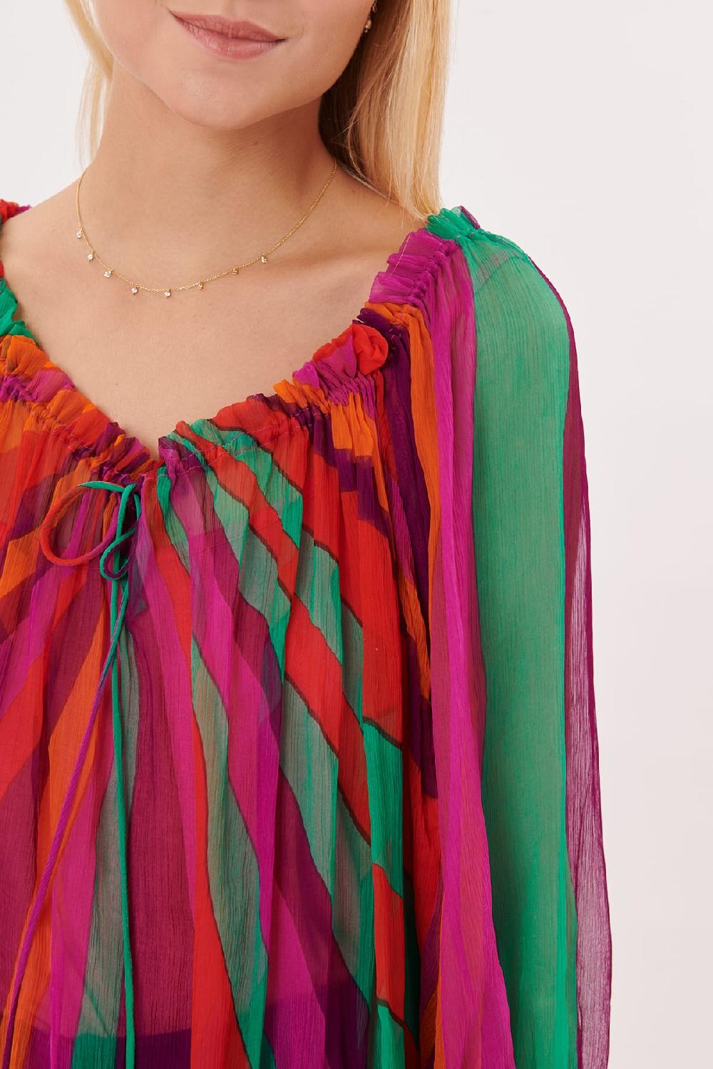 Derhy Blouse Manches 3/4 Imprimée ROUERGUE