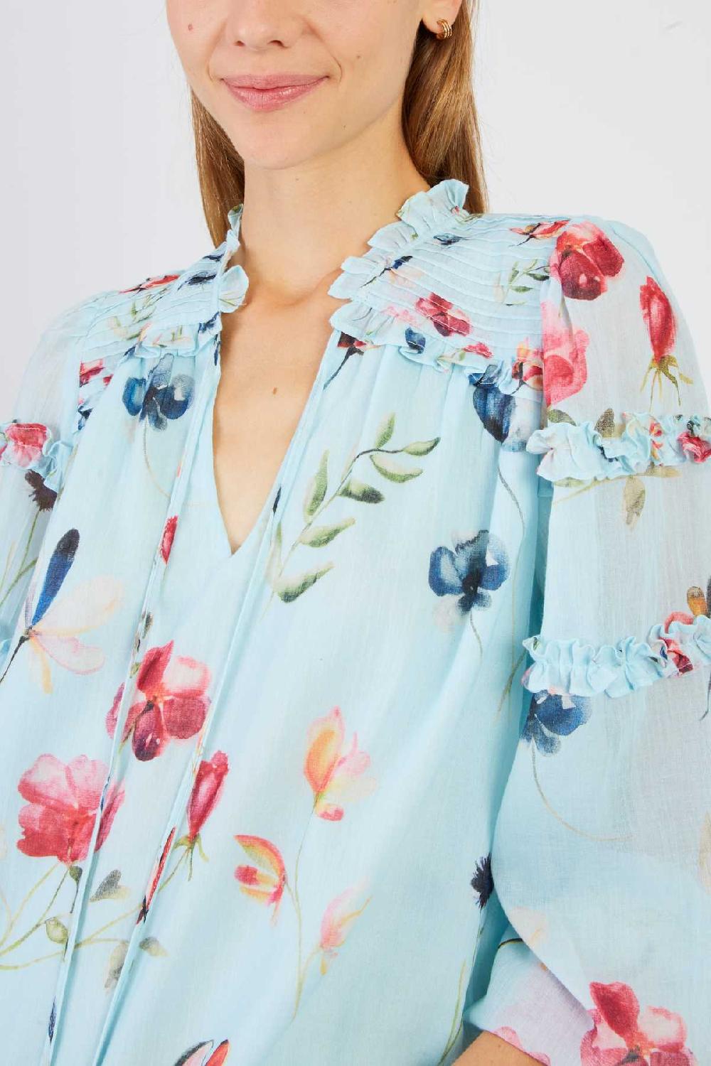 Derhy Blouse Manches Longues Imprimée LOVELY