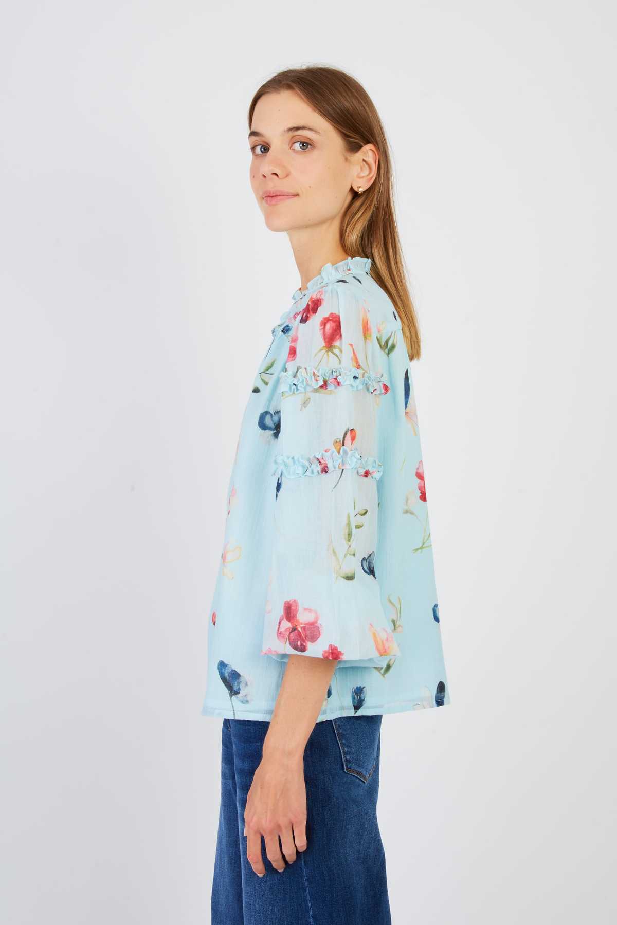 Derhy Blouse Manches Longues Imprimée LOVELY