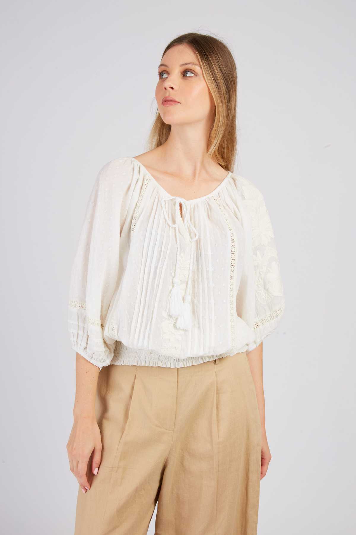Derhy Blouse Unie Manches 3/4 BAHAMAS
