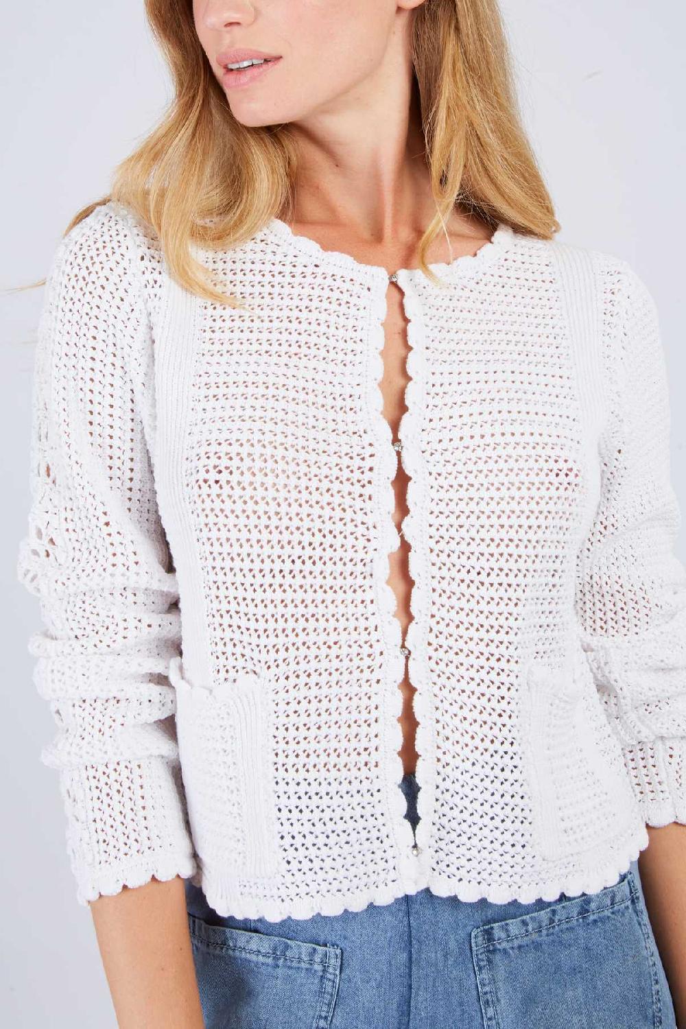Derhy Cardigan En Maille Ajourée FONTENAY