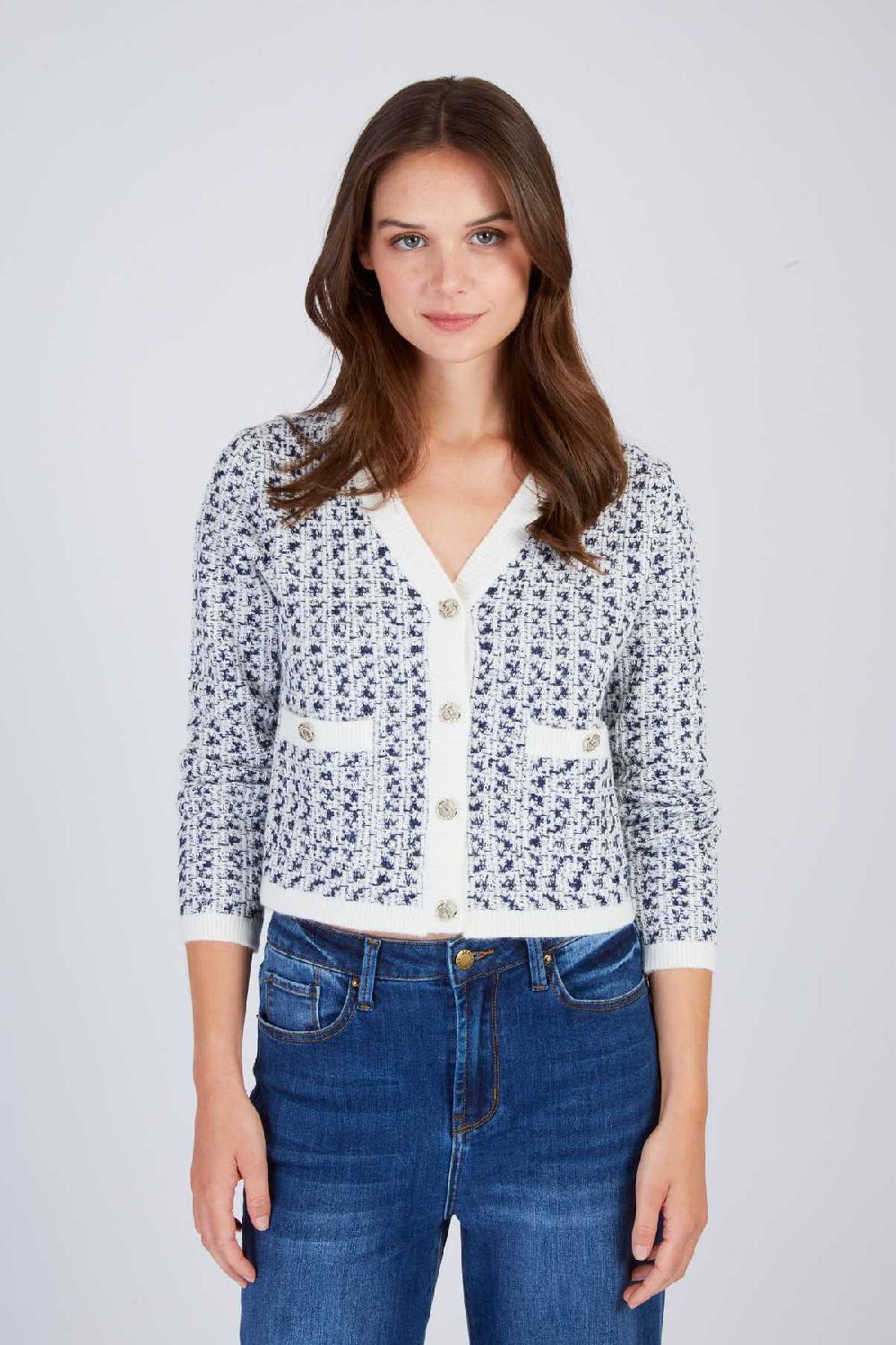 Derhy Cardigan En Maille Bicolore FLOYD