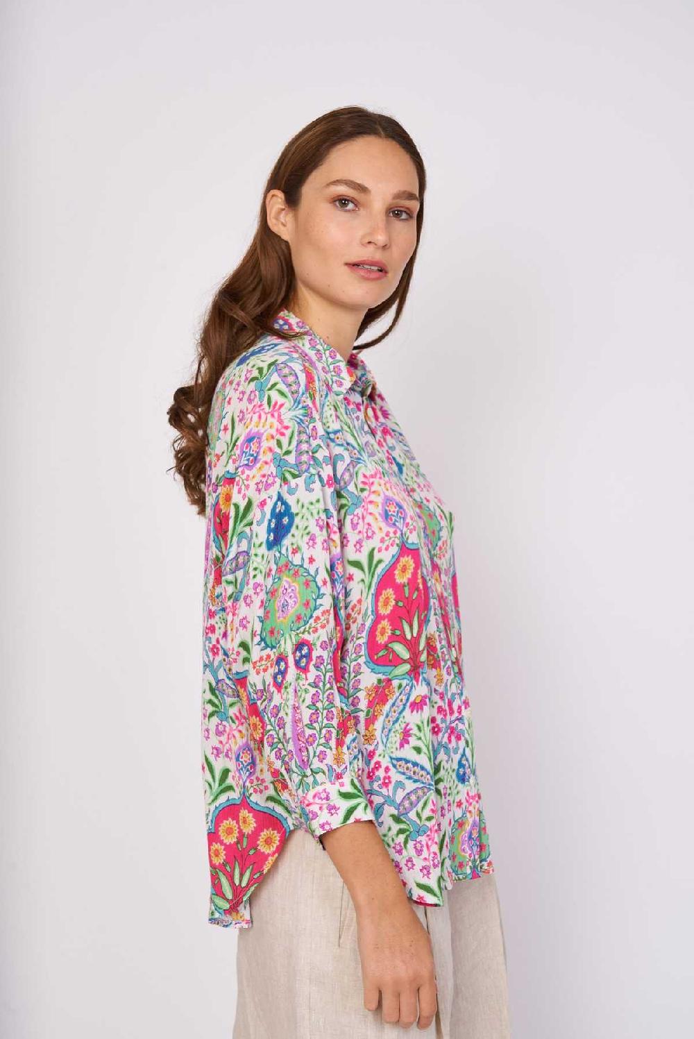 Derhy Chemise Ample Imprimée Viscose ELBE