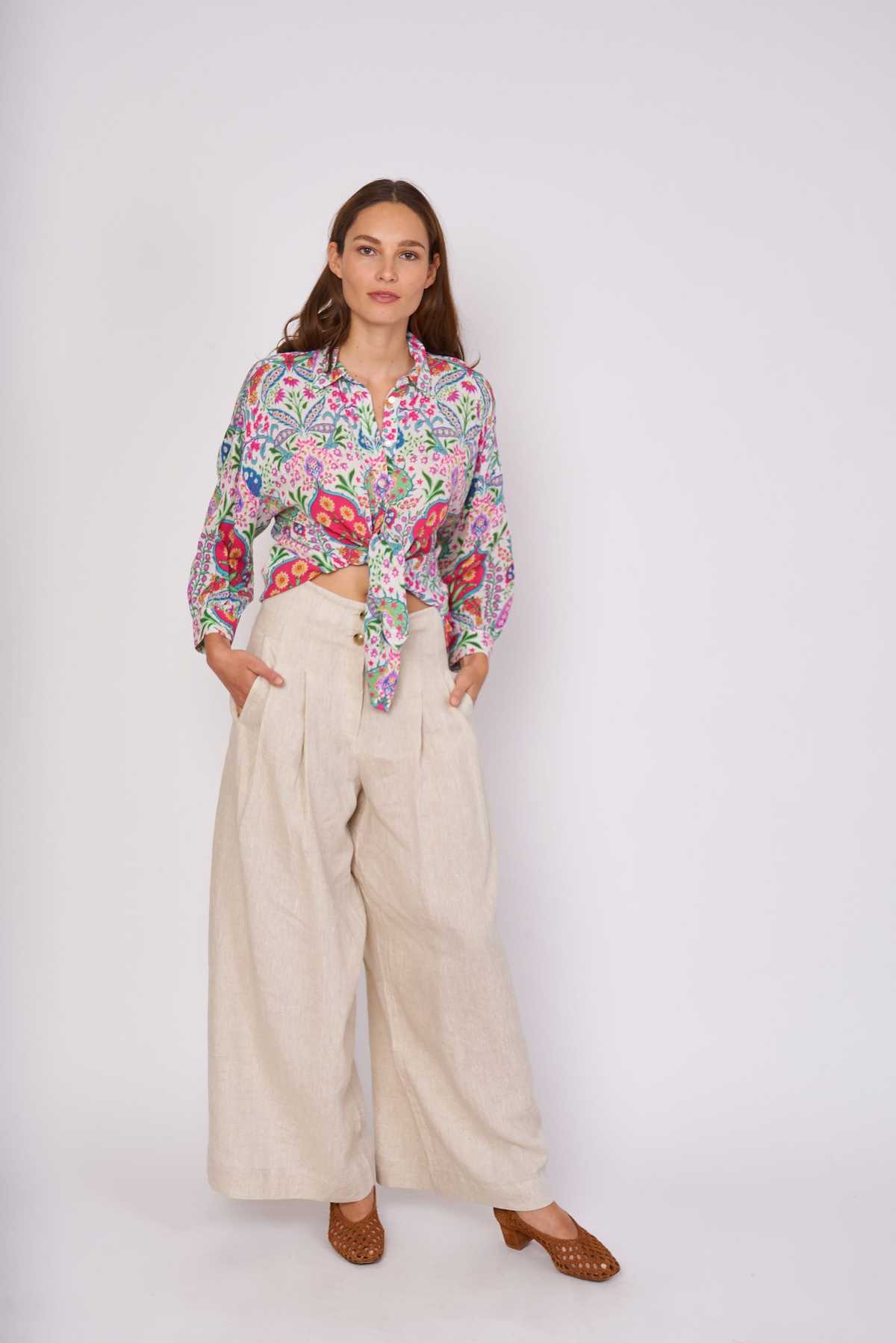 Derhy Chemise Ample Imprimée Viscose ELBE