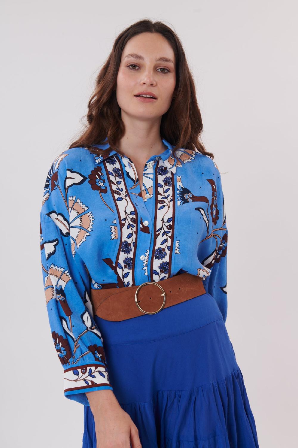 Derhy Chemise Imprimée Manches Longues REINE