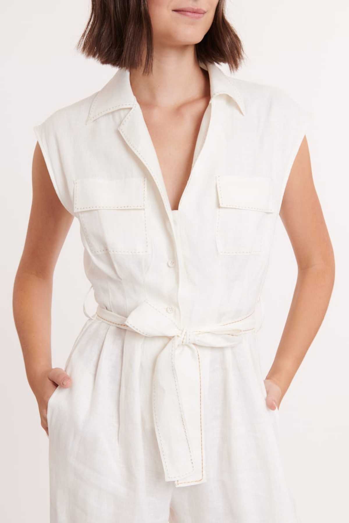 Derhy Combi-pantalon En Lin Uni TANZANI