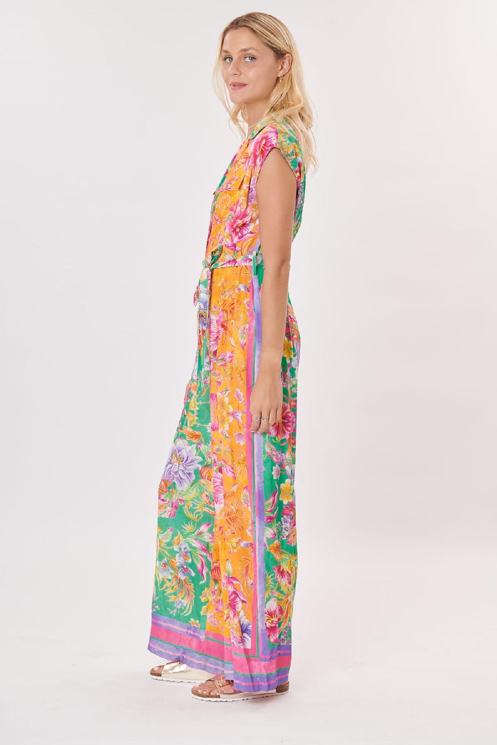 Derhy Combinaison Imprimée Floral Col En V INDIA