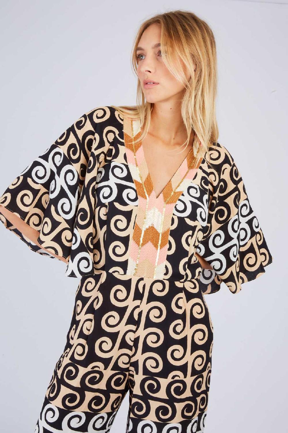 Derhy Combinaison Pantalon Imprimée YANISSA