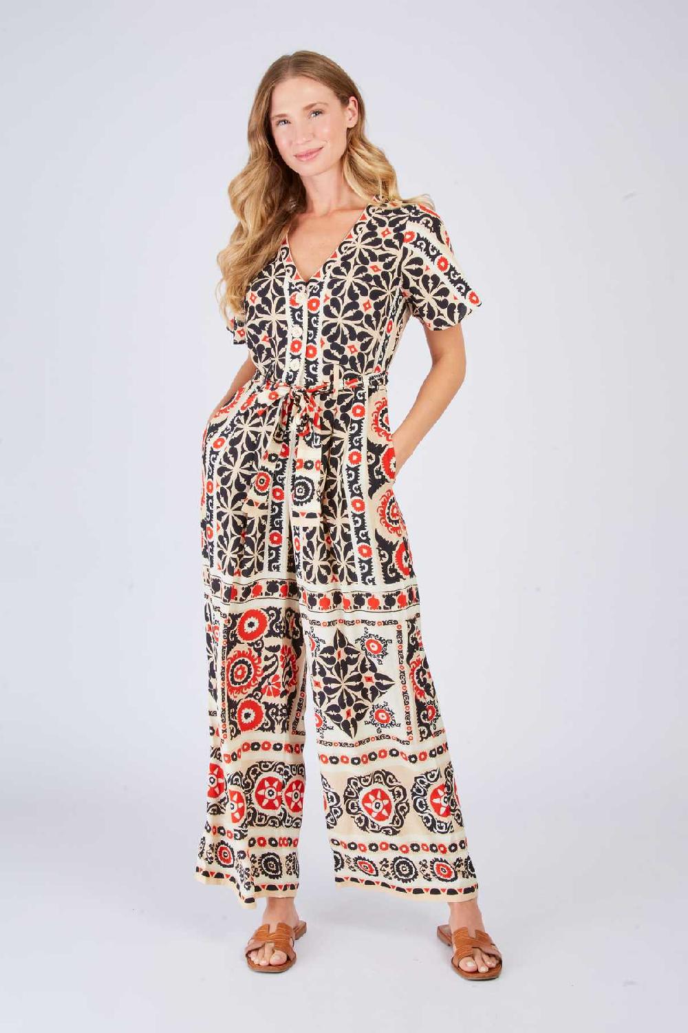 Derhy Combinaison Pantalon Imprimée YASNA