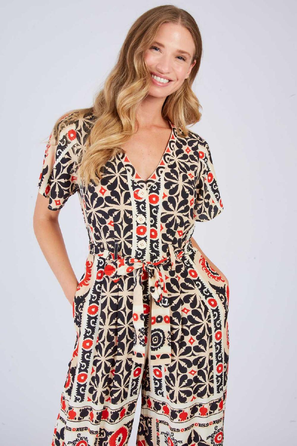 Derhy Combinaison Pantalon Imprimée YASNA