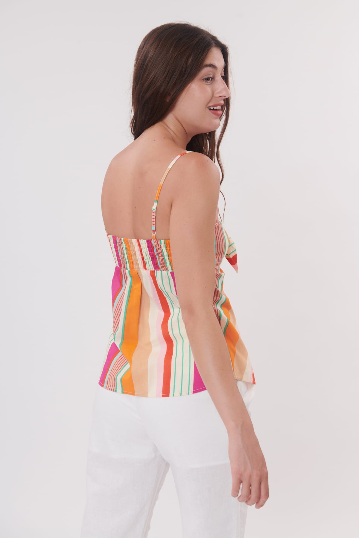 Derhy Débardeur Bustier Imprimé Boutonné REPONSE