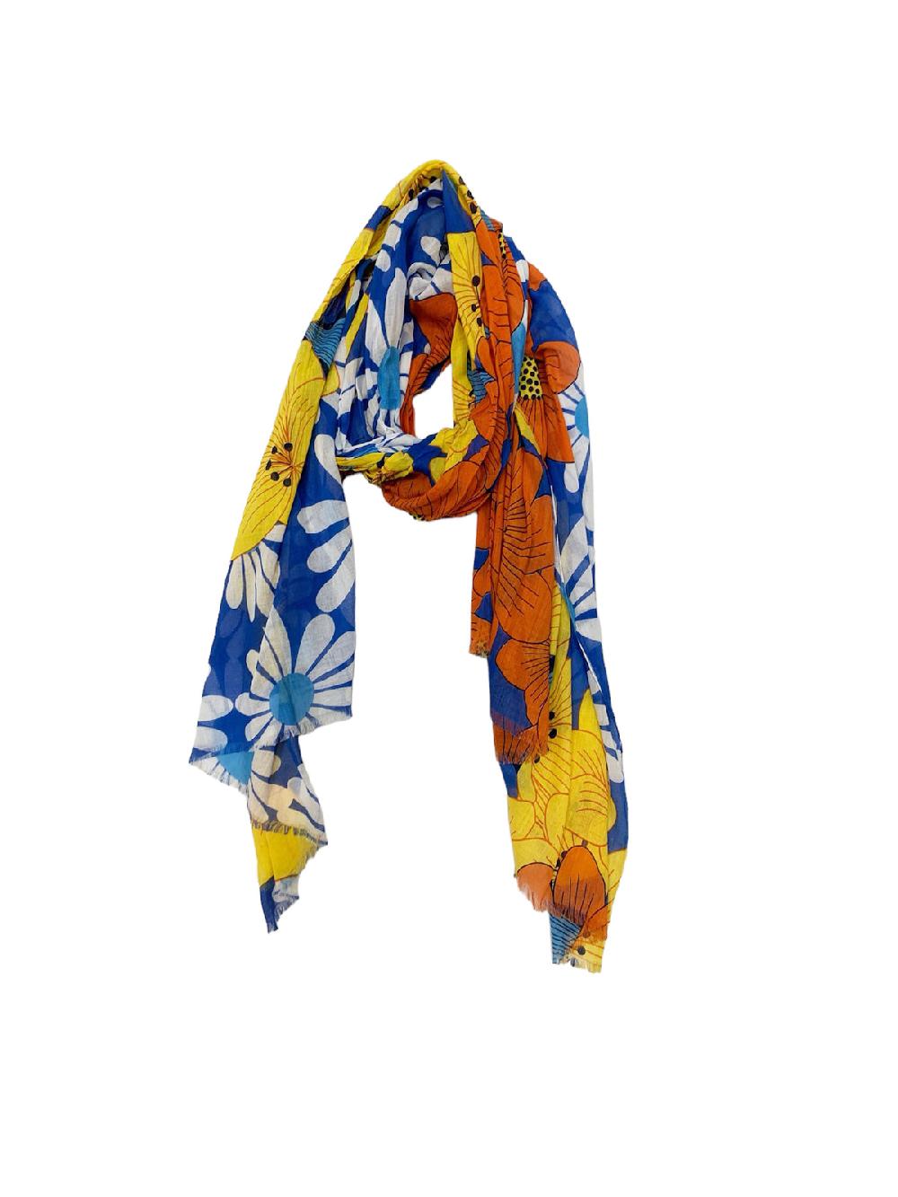 Derhy Echarpe Imprimée Floral En Coton QUARANTE