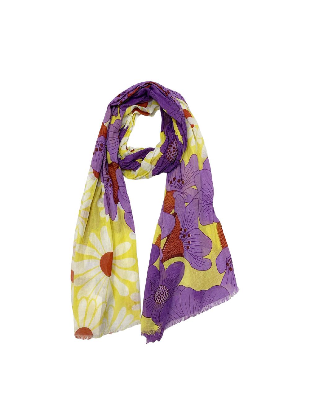 Derhy Echarpe Imprimée Floral En Coton QUARANTE