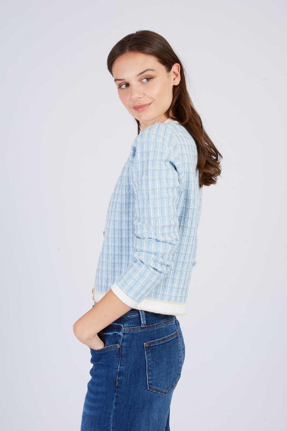 Derhy Gilet En Maille à Motif FLORINDA