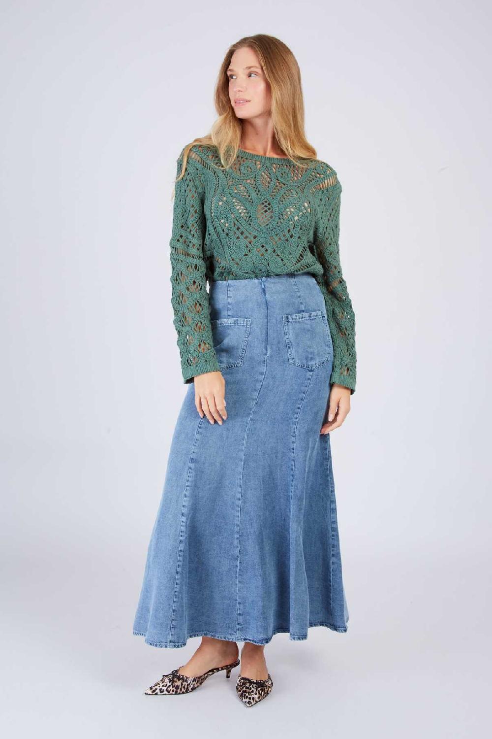 derhy Gilet en maille ajourée FLORENTINE