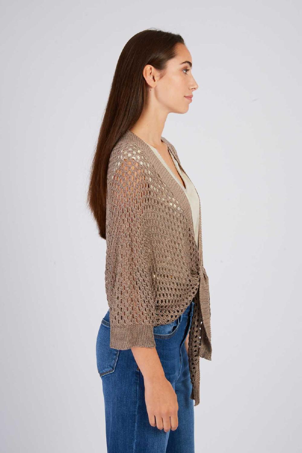 Derhy Gilet Uni En Maille Ajourée FORTUNE