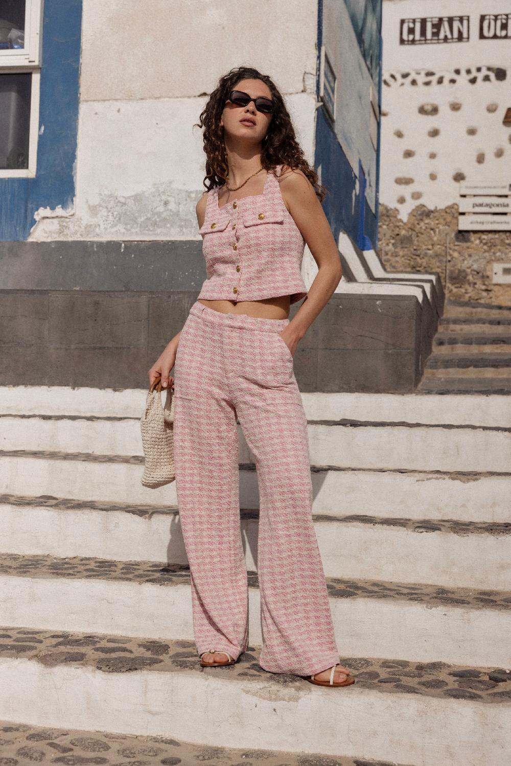 derhy Haut sans manches à carreaux LAETICIA