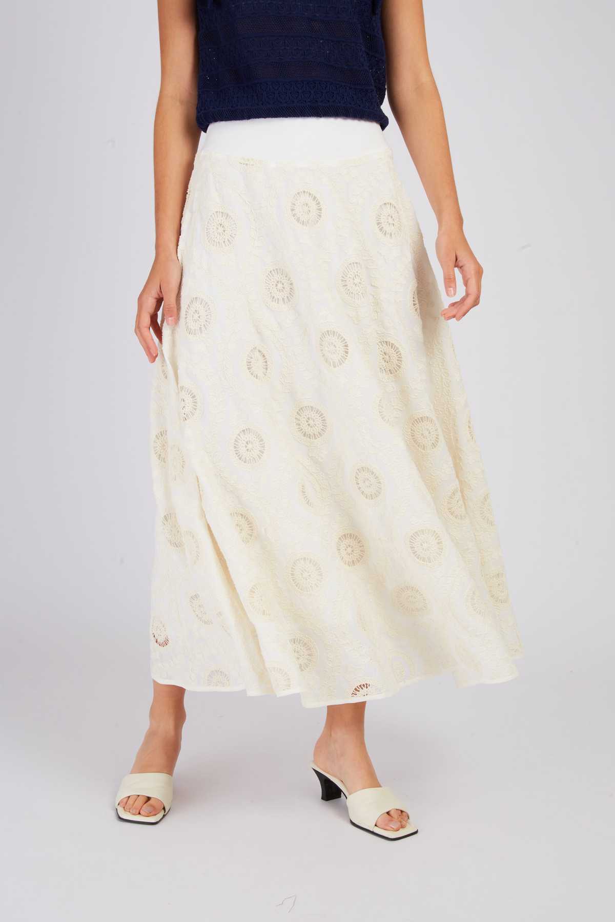 Derhy Jupe Longue Brodée ACAPULCO