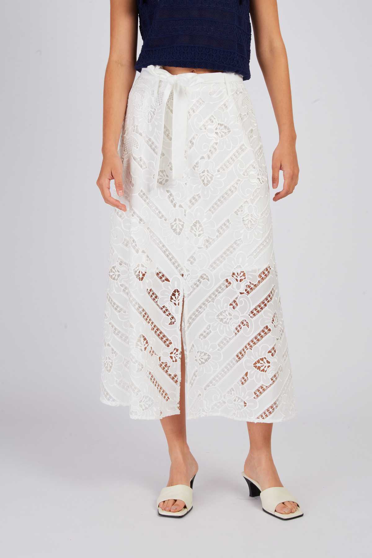 derhy Jupe longue en dentelle ACELIA