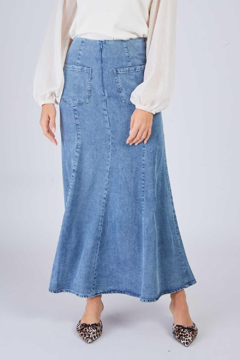 Derhy Jupe Longue En Jean ACEROLA