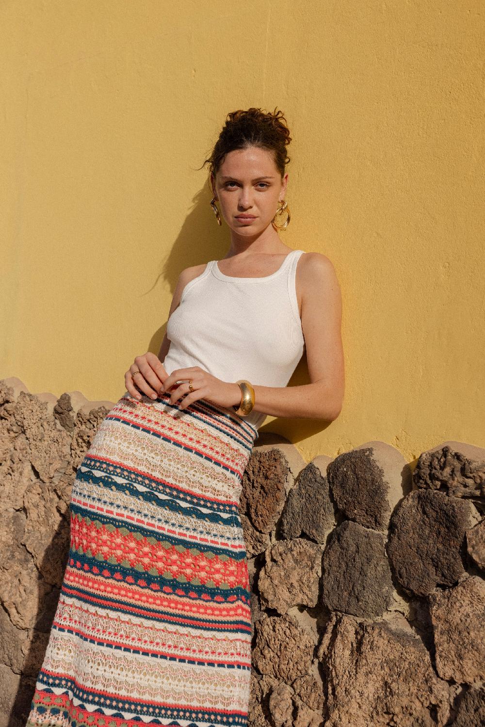 derhy Jupe longue en maille ADRIANA