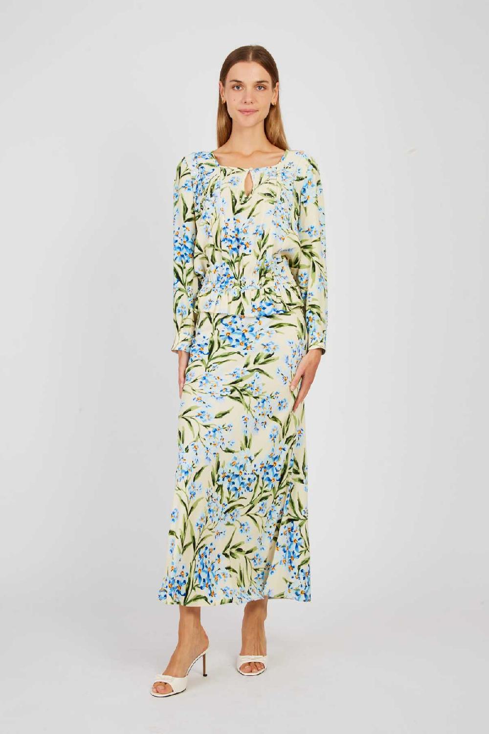 derhy Jupe longue imprimée ABIGAEL