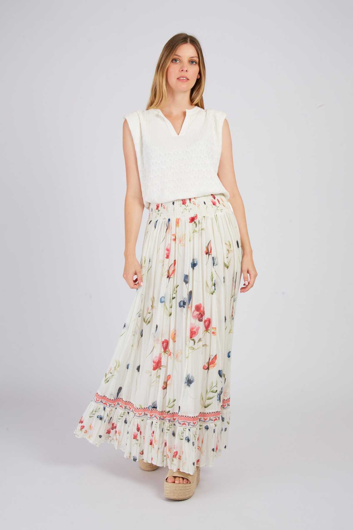 derhy Jupe longue imprimée ADAGIO