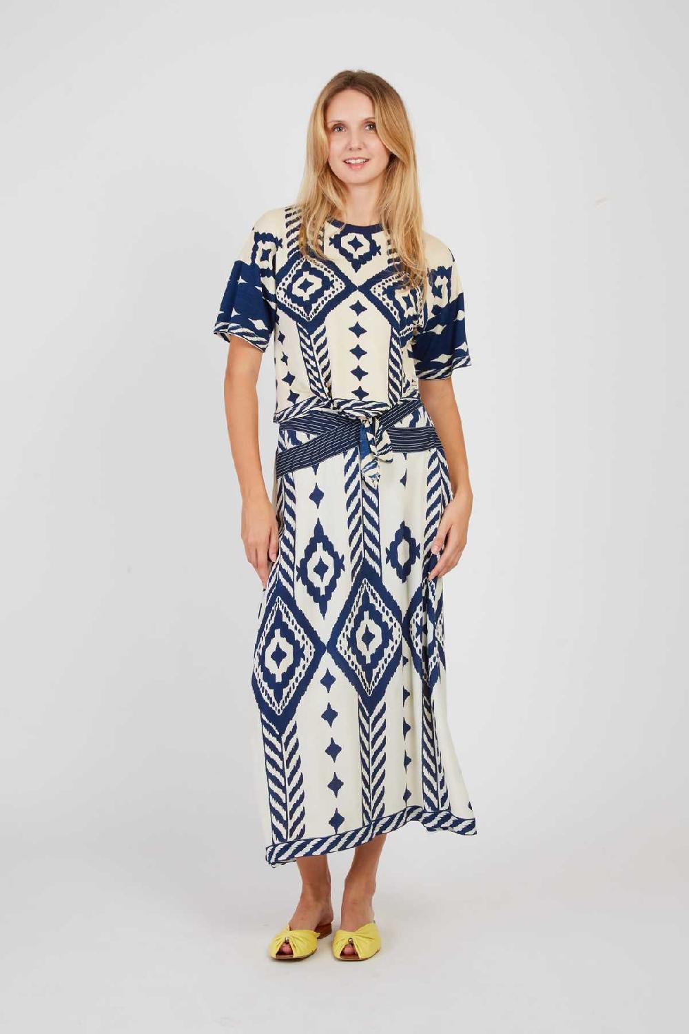 derhy Jupe longue imprimée AGAPANTHE