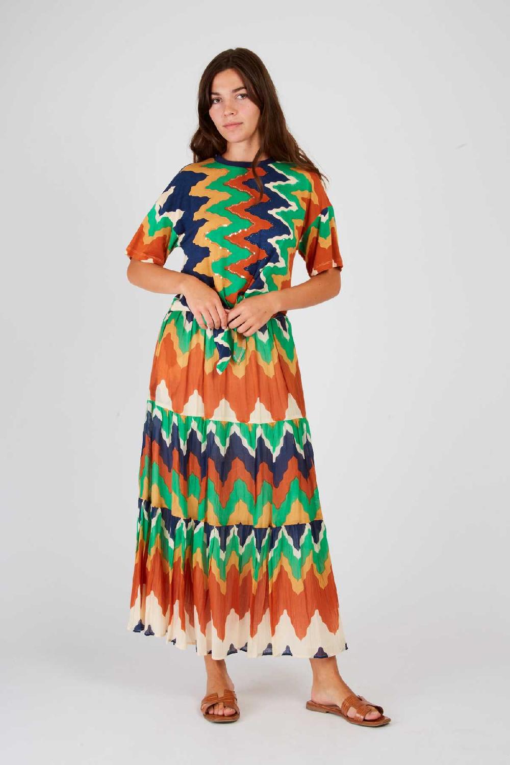 derhy Jupe longue imprimée AJACCIO