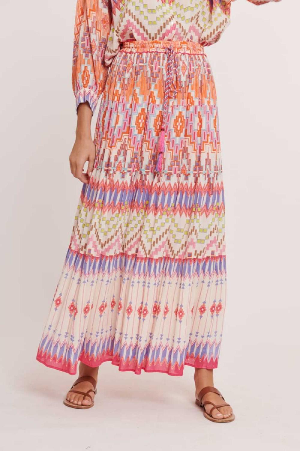 Derhy Jupe Longue Imprimée Viscose FLYNN