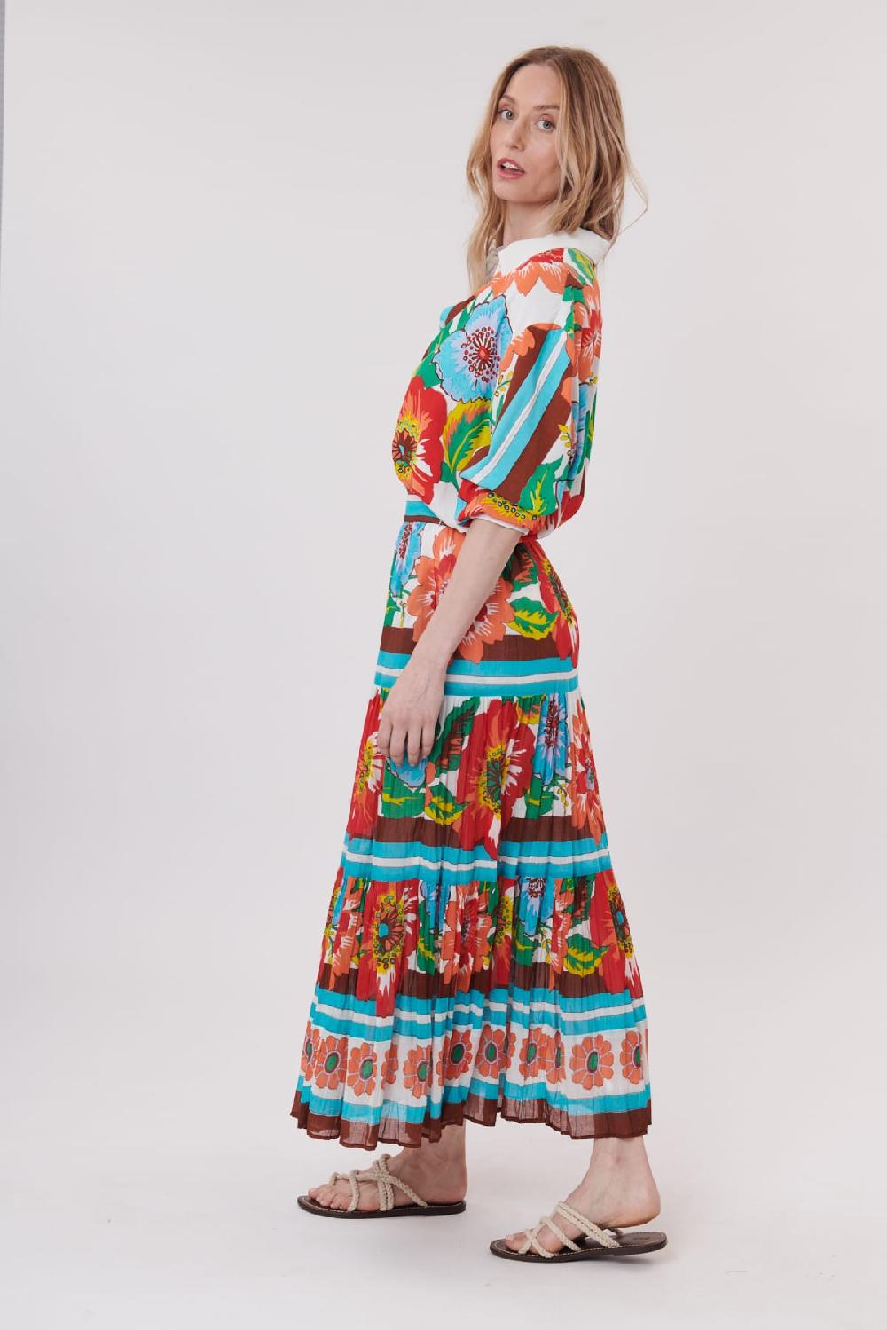 Derhy Jupe Maxi Imprimé Floral VERONIQUE