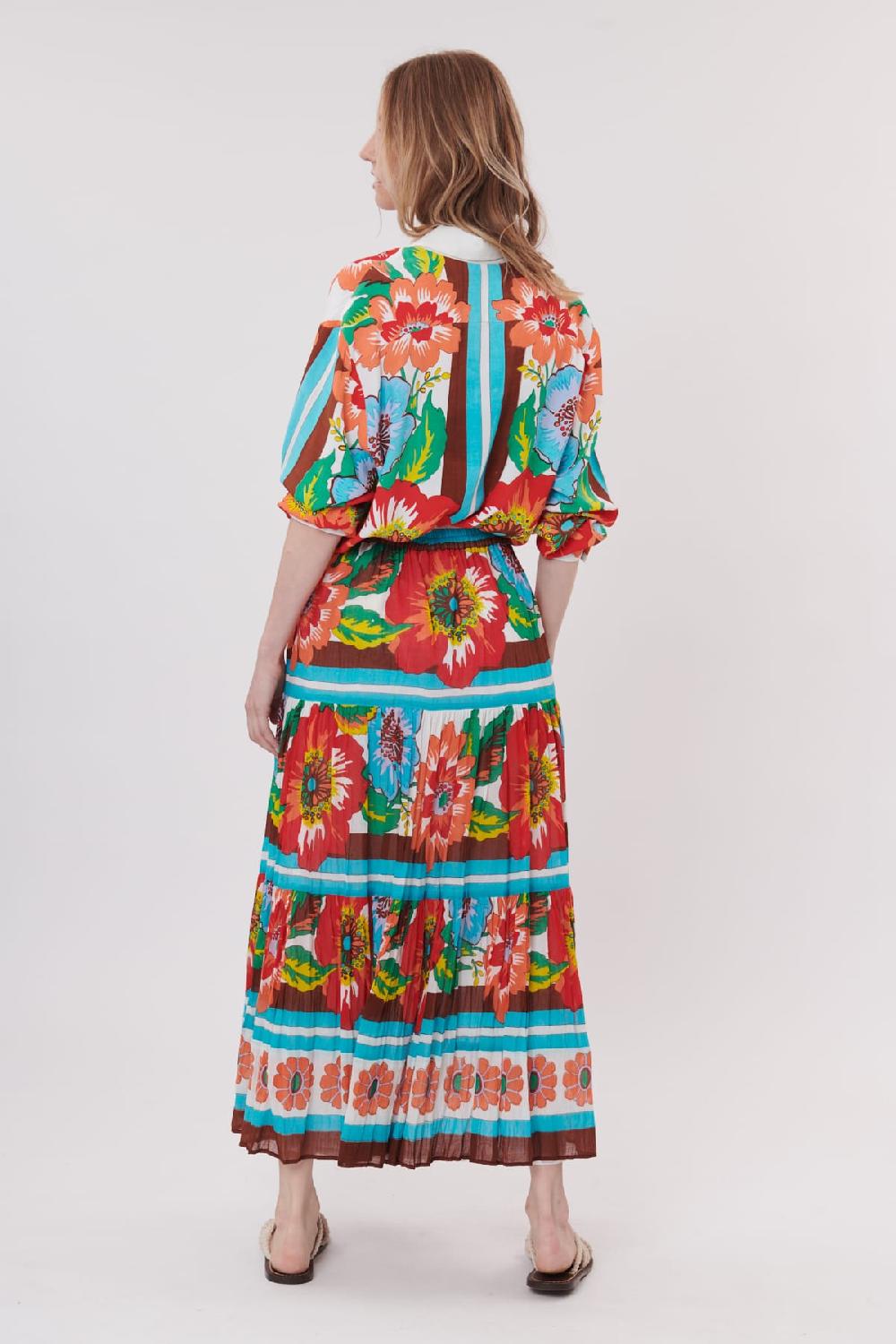 Derhy Jupe Maxi Imprimé Floral VERONIQUE