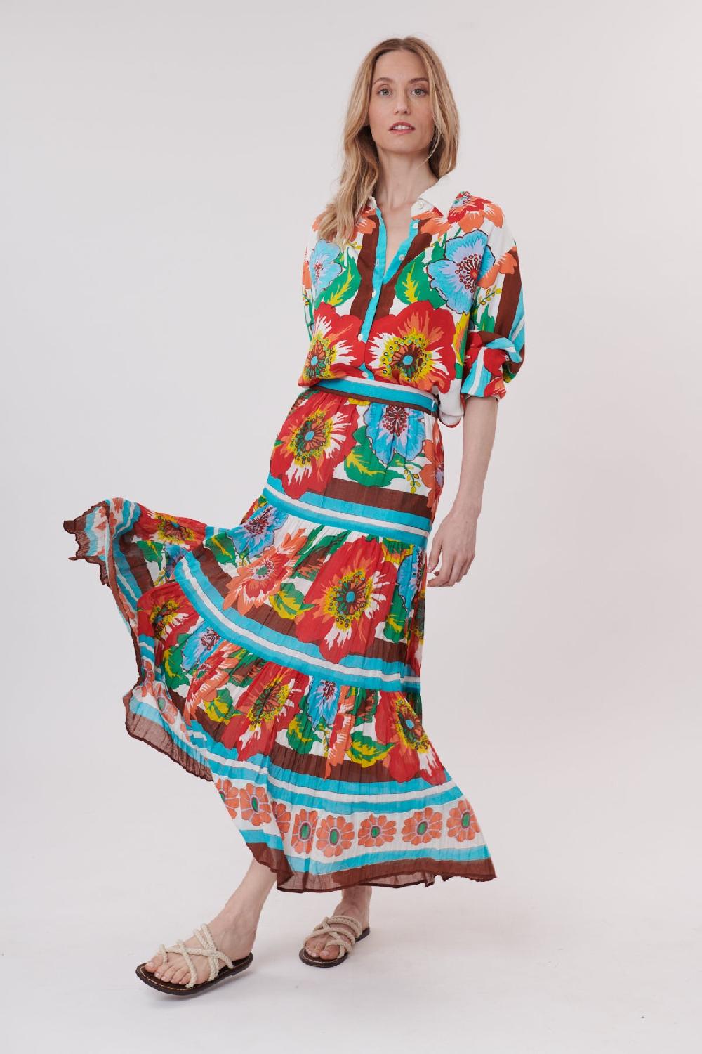 derhy Jupe maxi imprimé floral VERONIQUE