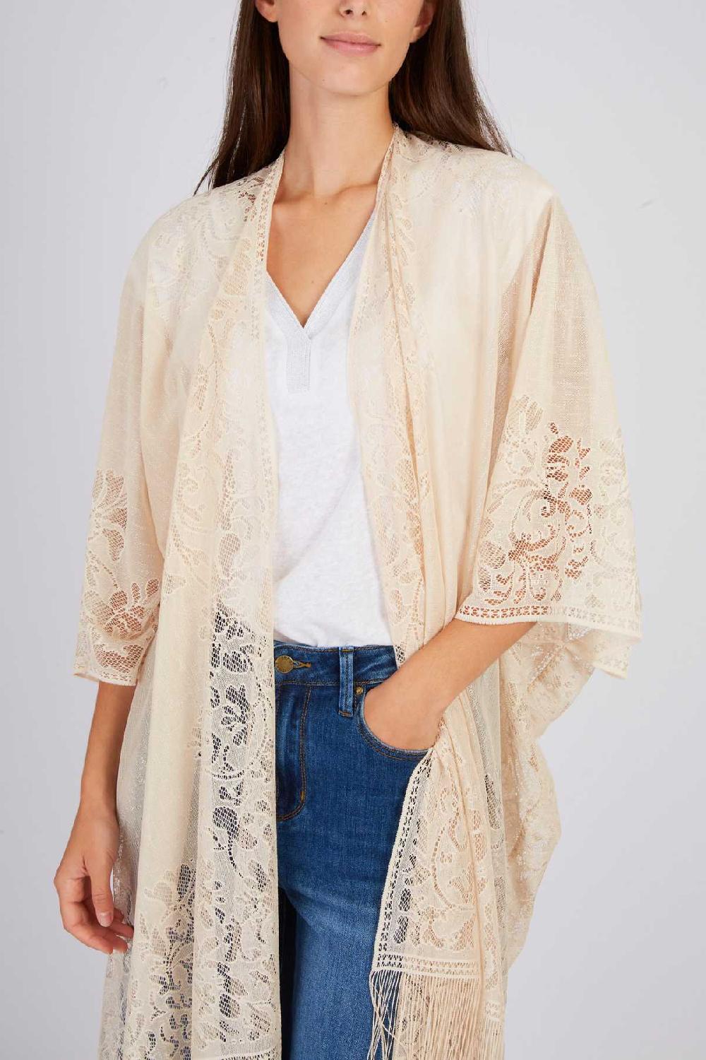 Derhy Kimono En Maille Ajourée JOHN