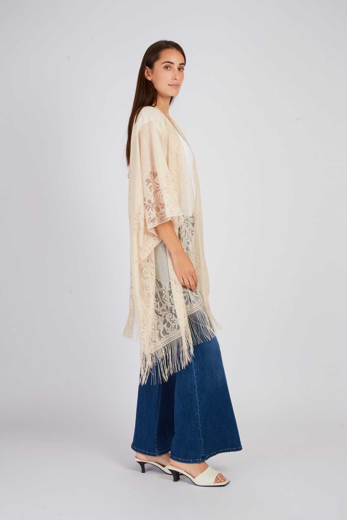 Derhy Kimono En Maille Ajourée JOHN