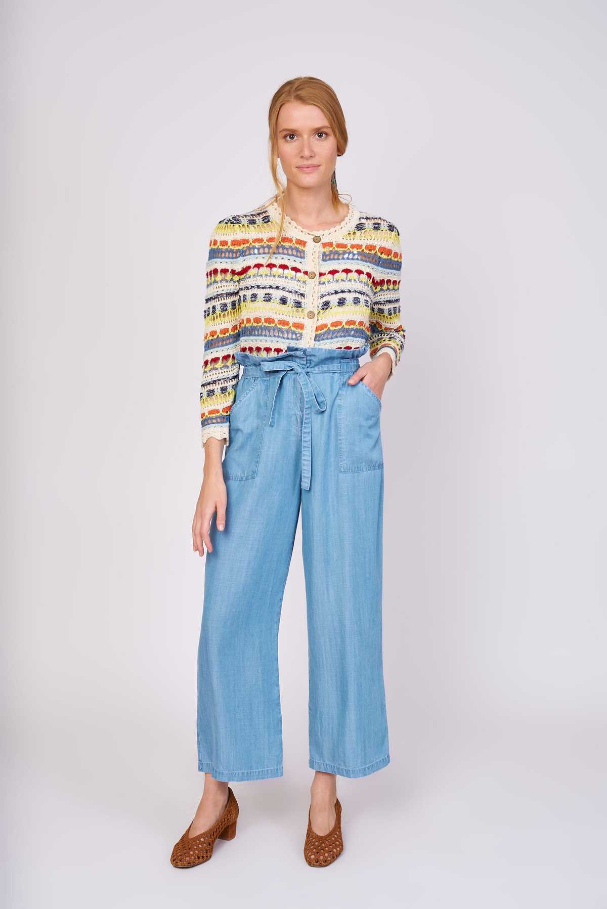 Derhy Pantalon Ample En Denim Léger JULIA