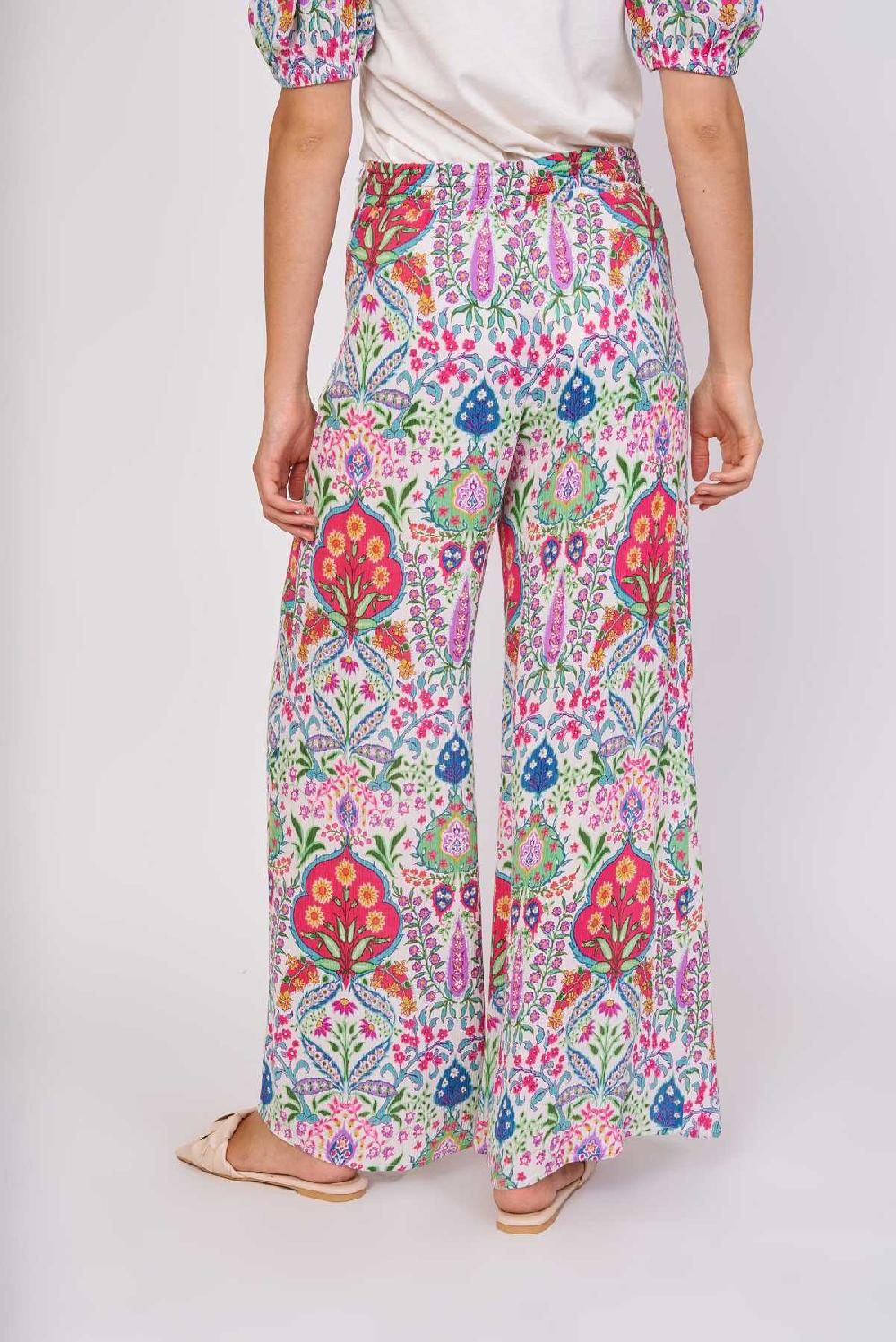 Derhy Pantalon Ample Imprimé Viscose JOLIFLOR