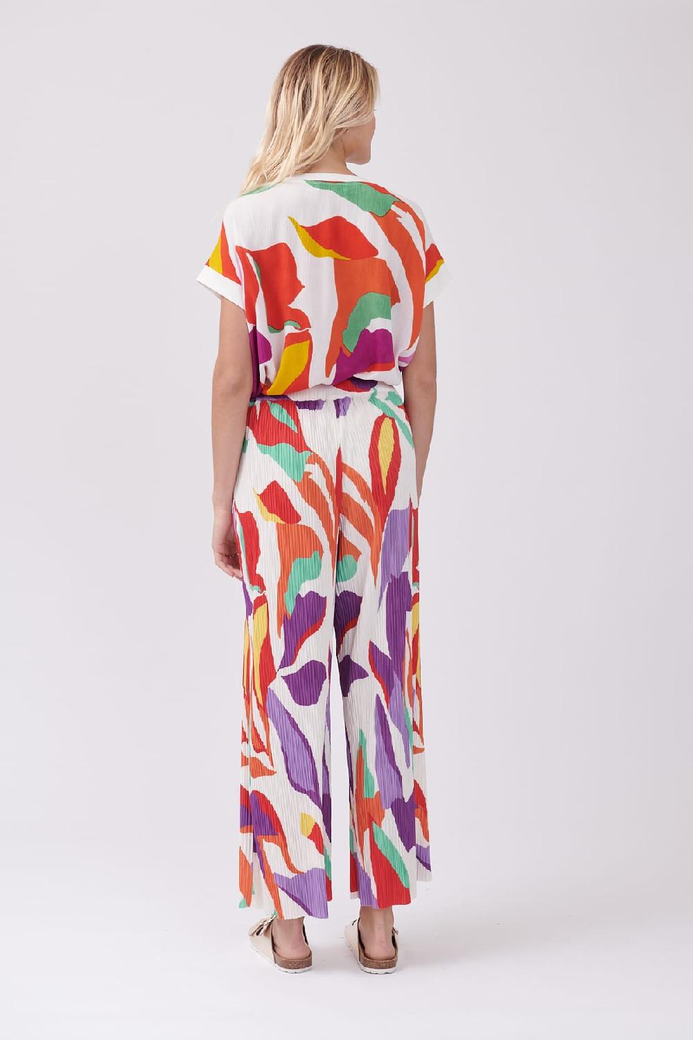 Derhy Pantalon Ample Plissé Imprimé PERRINE