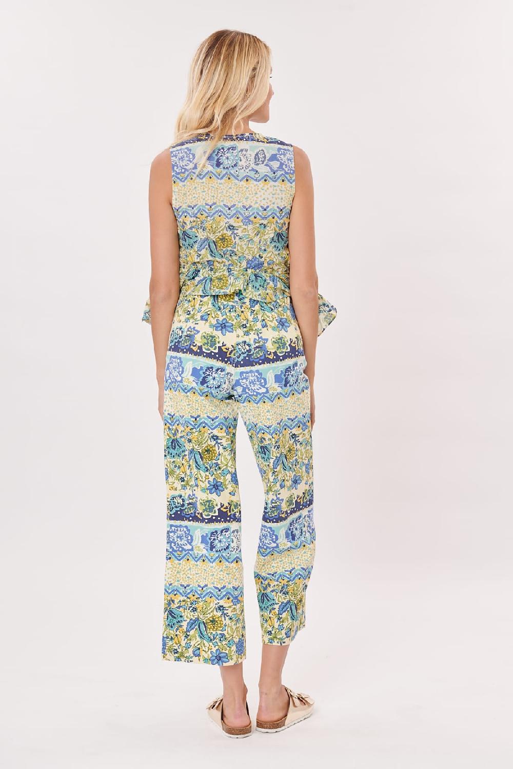 Derhy Pantalon Court évasé Imprimé Floral PELAGIE