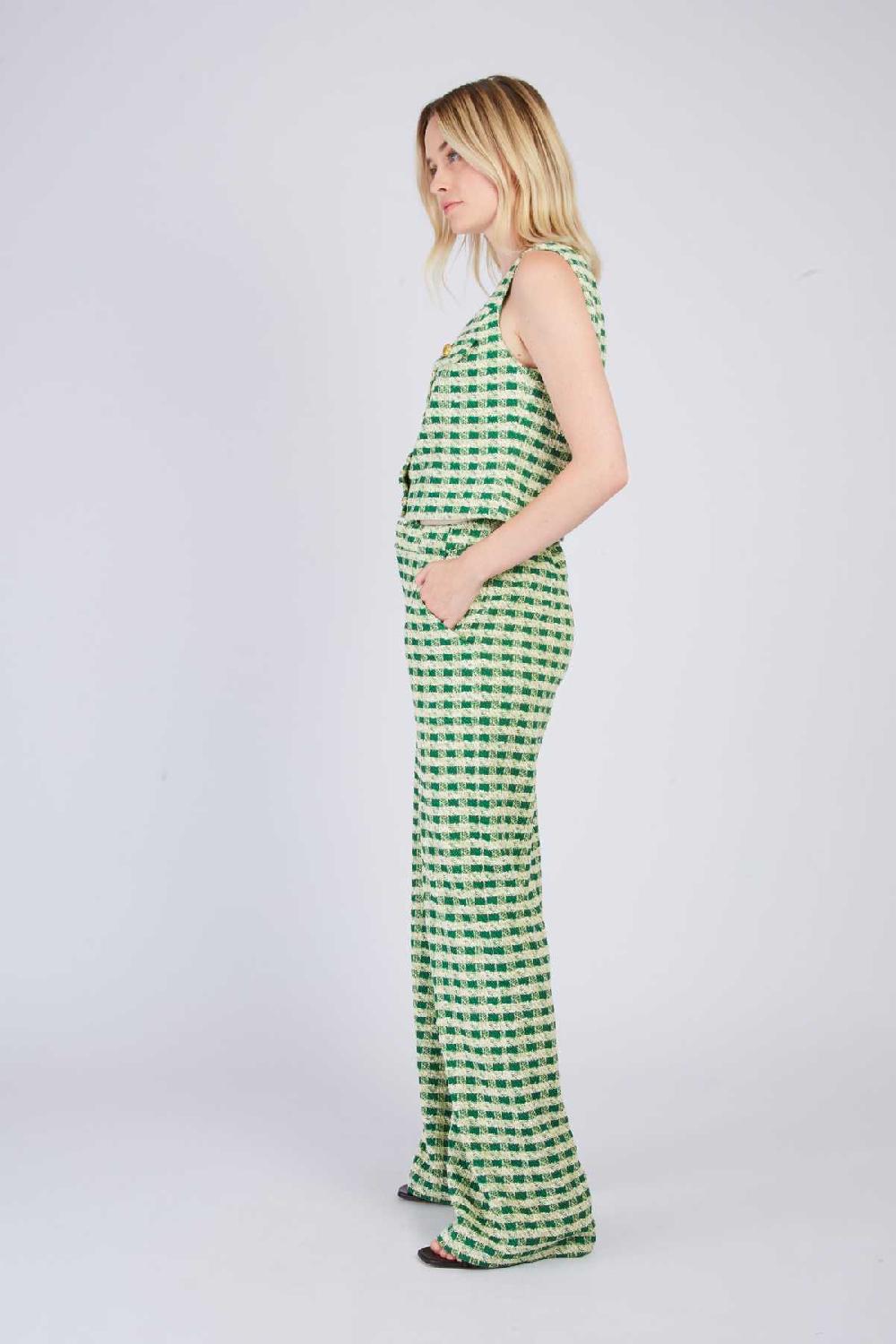 Derhy Pantalon Droit à Carreaux DAHLIA
