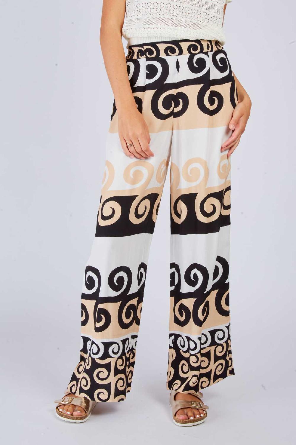 Derhy Pantalon Droit Imprimé DARCY