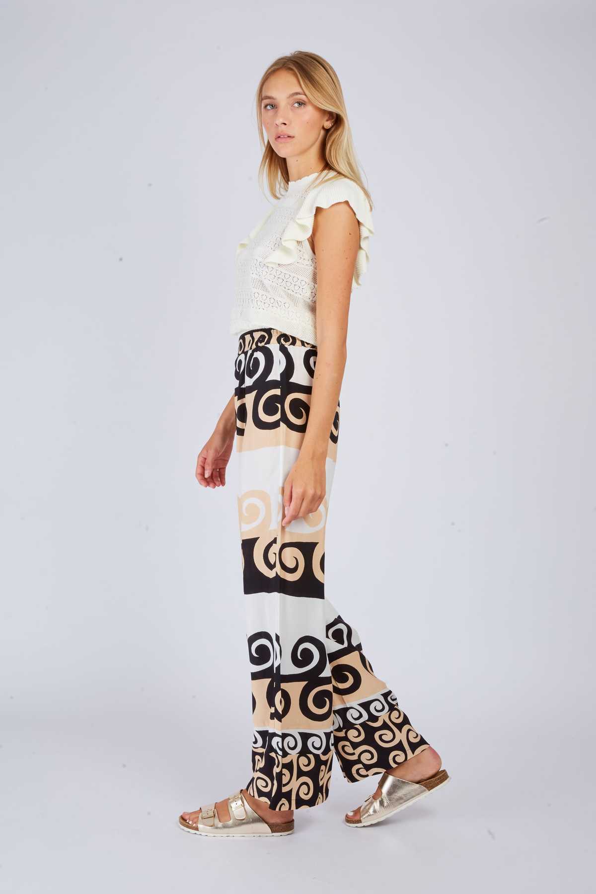 Derhy Pantalon Droit Imprimé DARCY