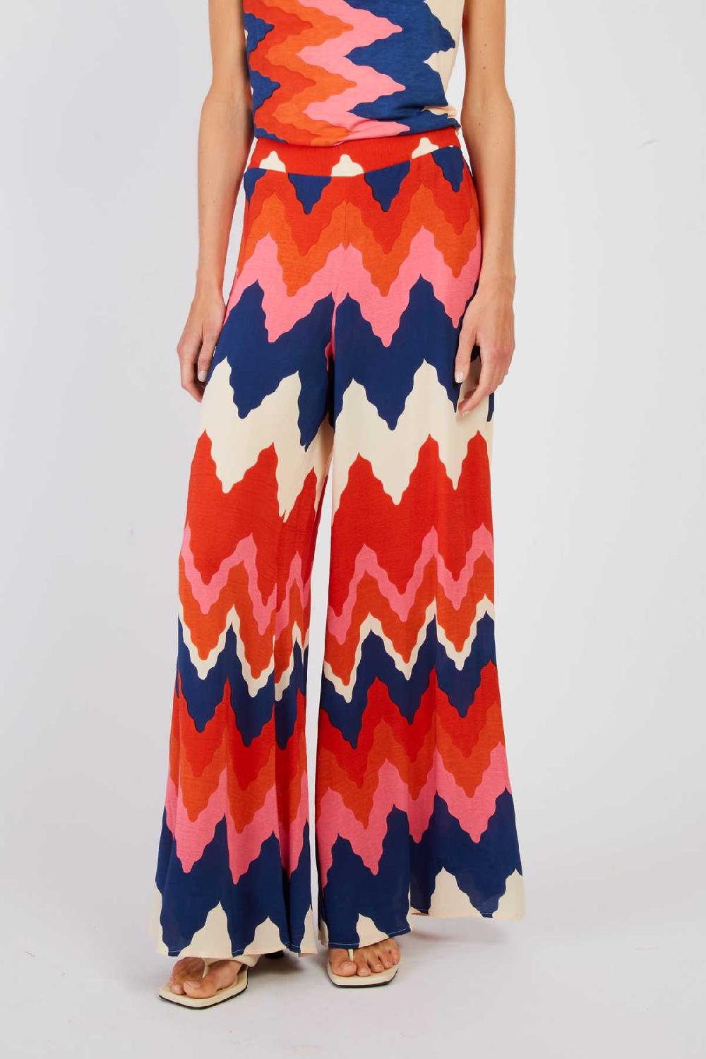 Derhy Pantalon évasé Imprimé DANI