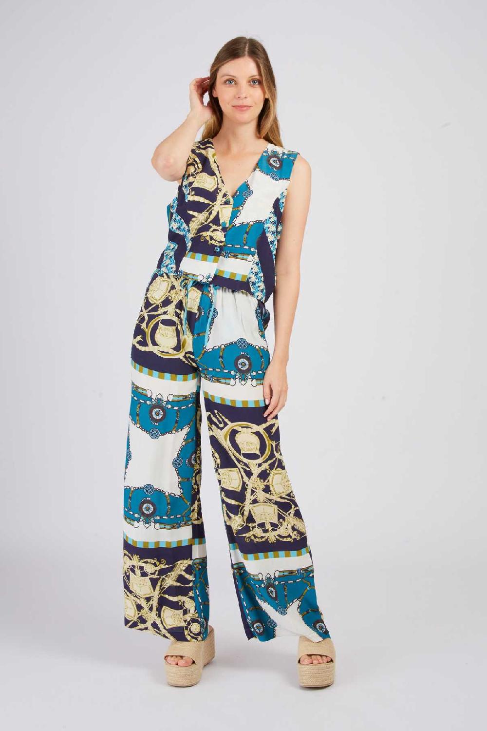 derhy Pantalon évasé imprimé DANITZA